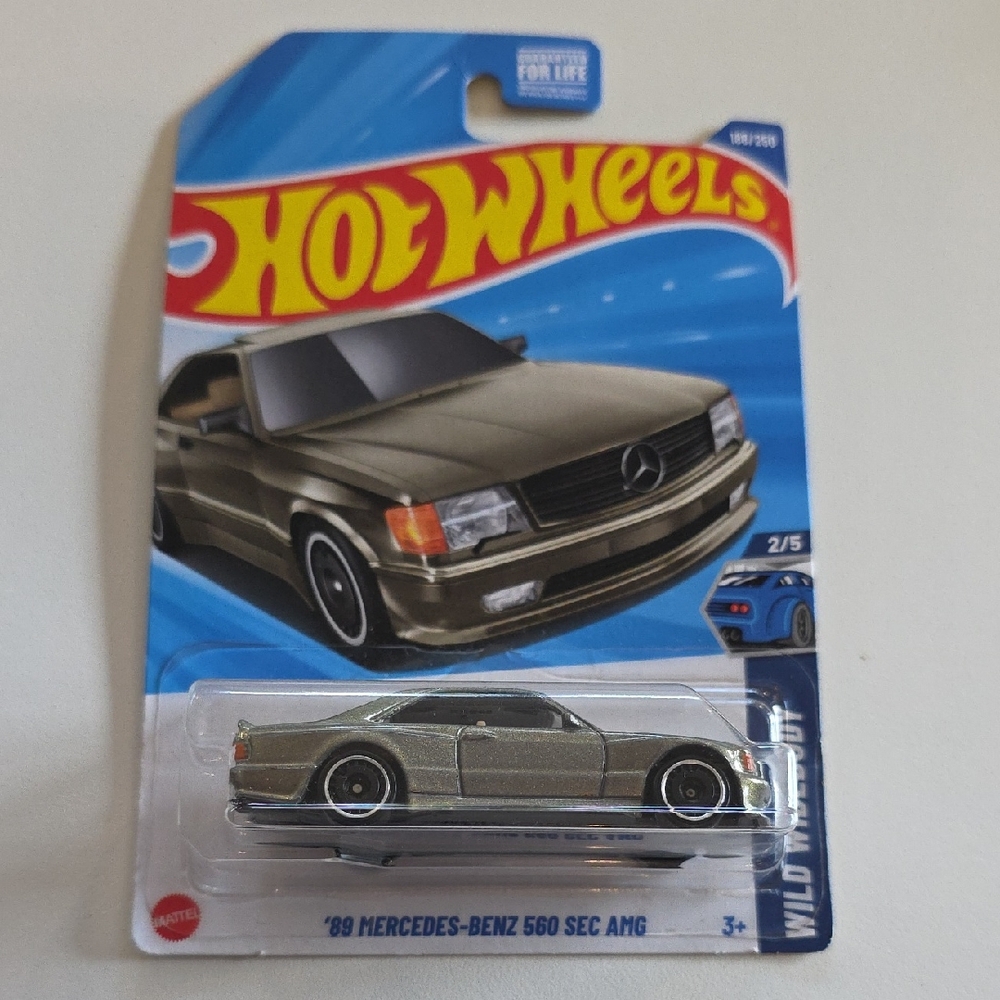 Hot Wheels '89 Mercedes-Benz 560 SEC AMG Toy Car - Wild Widebody